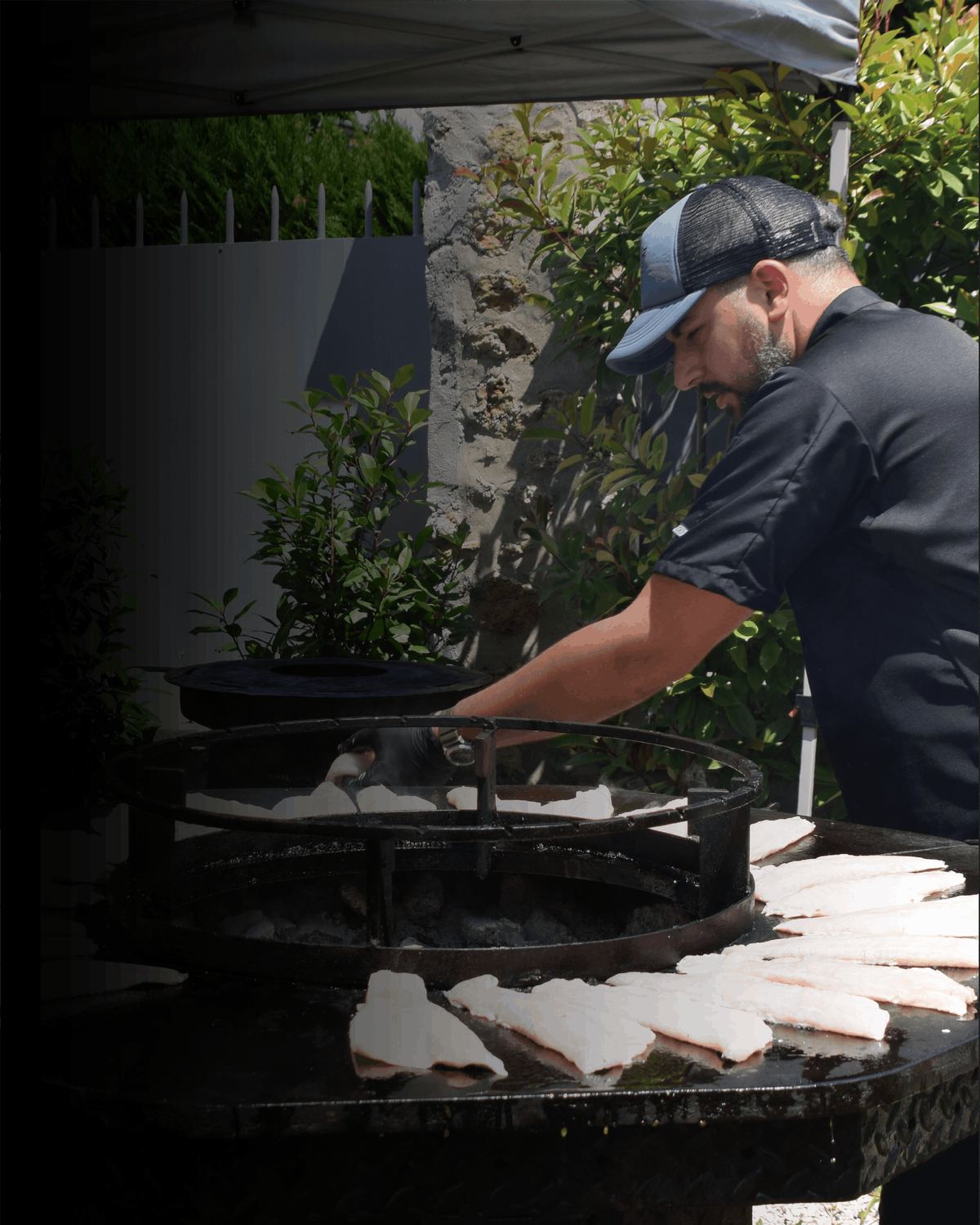 Cuisson sur brasero