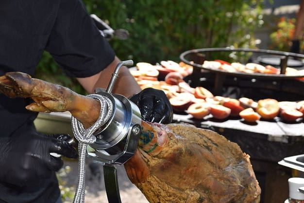 Jambon ibérique & pêches