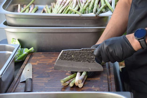 Préparation des asperges